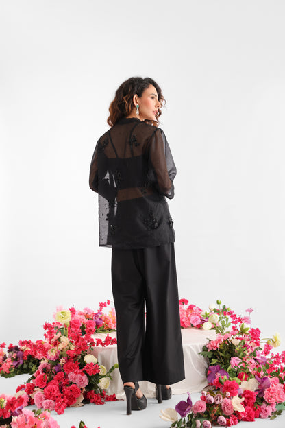 Midnight Glamour Organza Jacket